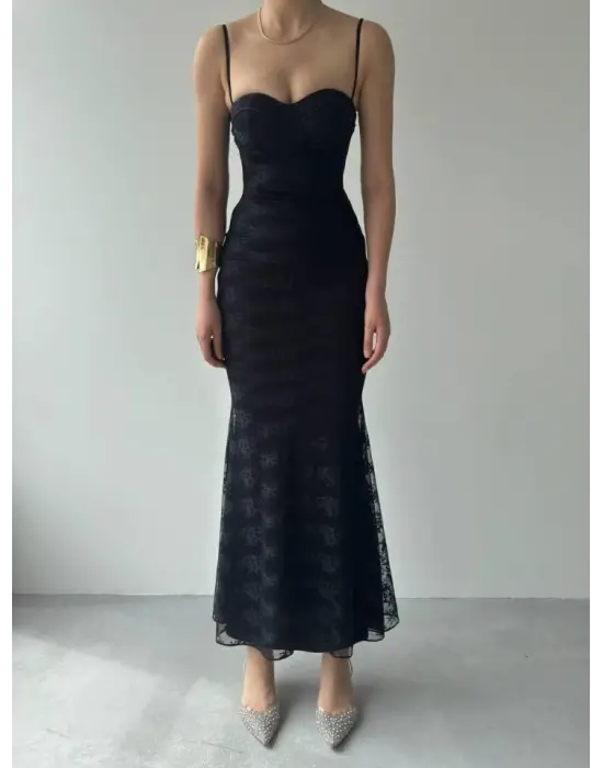 Kalıse İp Askılı Elbise