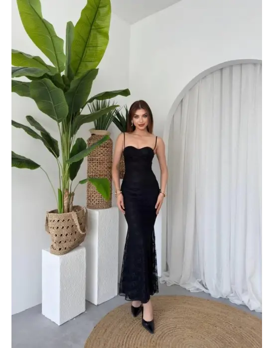 Kalıse İp Askılı Elbise