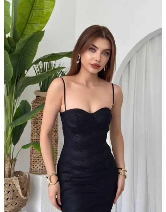 Kalıse İp Askılı Elbise