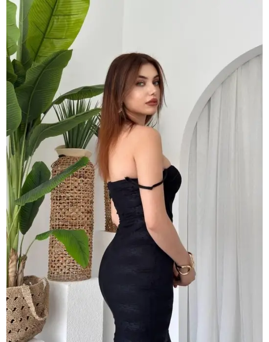 Kalıse İp Askılı Elbise