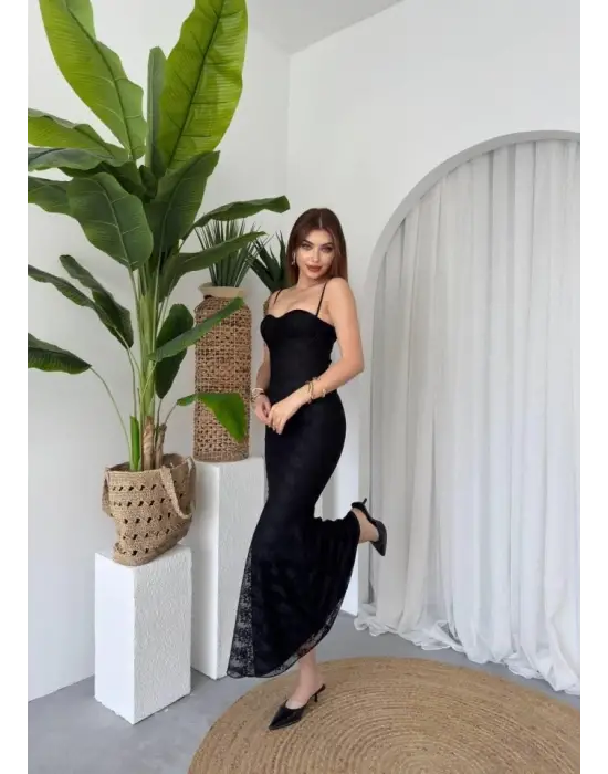 Kalıse İp Askılı Elbise