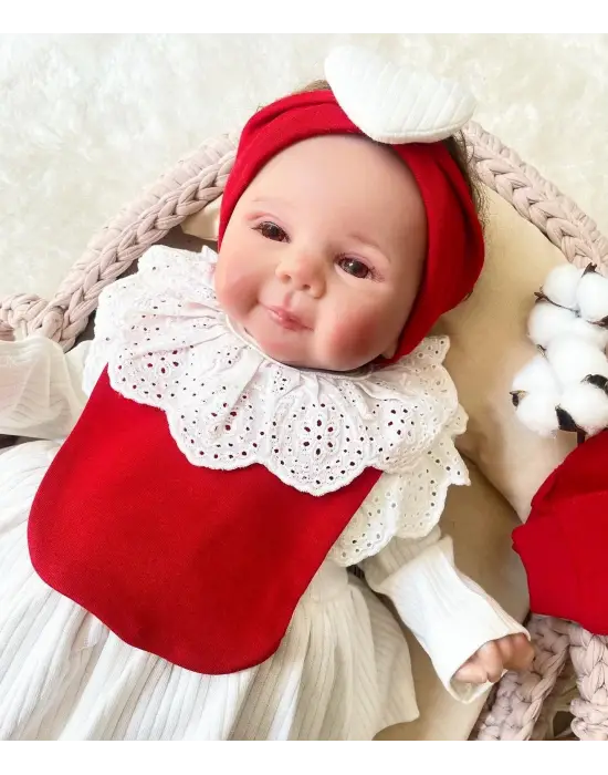 Kalp Baskılı Kutulu 5 Parça Hastane Çıkışı Seti %100 Pamuk