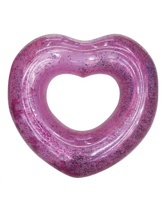 Omarı Etkileyici Kalp Desenli Simit - 65 cm Pembe