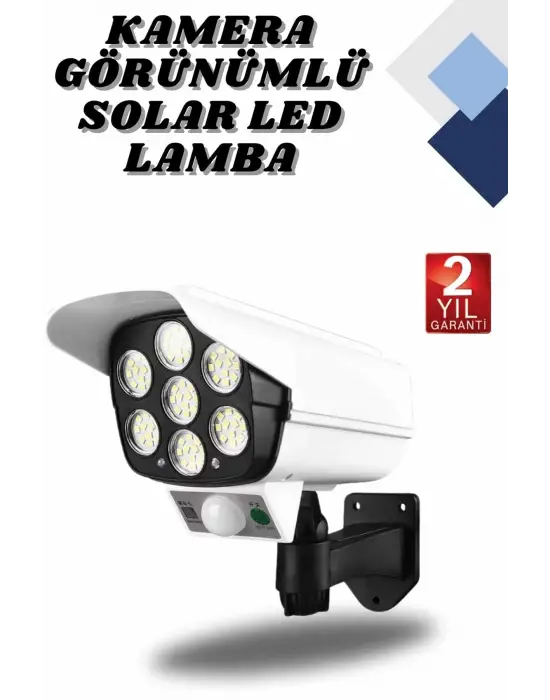 Kamera Görünümlü Led Lamba Dönebilen Bahçe Aydınlatması Duvar Lambası