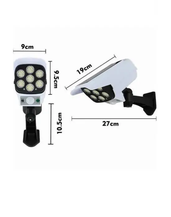 Kamera Görünümlü Led Lamba Dönebilen Bahçe Aydınlatması Duvar Lambası