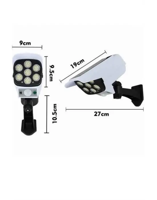 Kamera Görünümlü Led Lamba Dönebilen Bahçe Aydınlatması Duvar Lambası