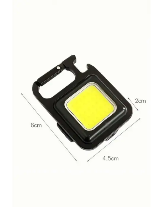 Kamp Çadır Lambası Şarjlı El Feneri Işıldak Anahtarlık Mini Mıknatıslı