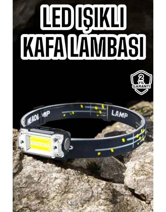 Kamp Feneri Balıkçı Feneri Başlıklı Suya Dayanıklı Kafa Lambası
