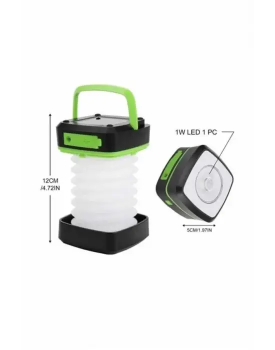 Kamp Feneri Lambası Solar Güneş Enerji Portatif Işıldak Şarjlı