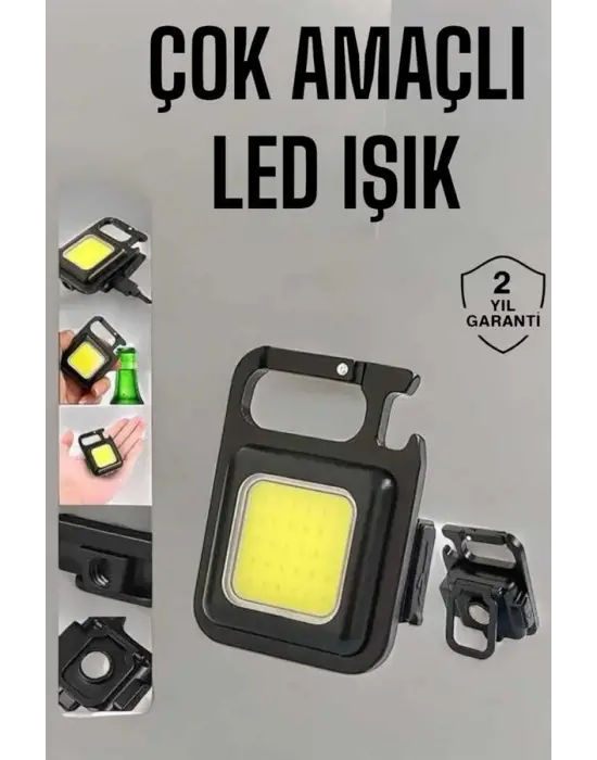 Kamp Işığı Çok Fonksiyonlu Taşınabilir Anahtarlık Kapak Açma Manyetik Özelliği