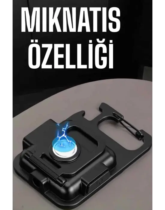 Kamp Işığı Çok Fonksiyonlu Taşınabilir Anahtarlık Kapak Açma Manyetik Özelliği