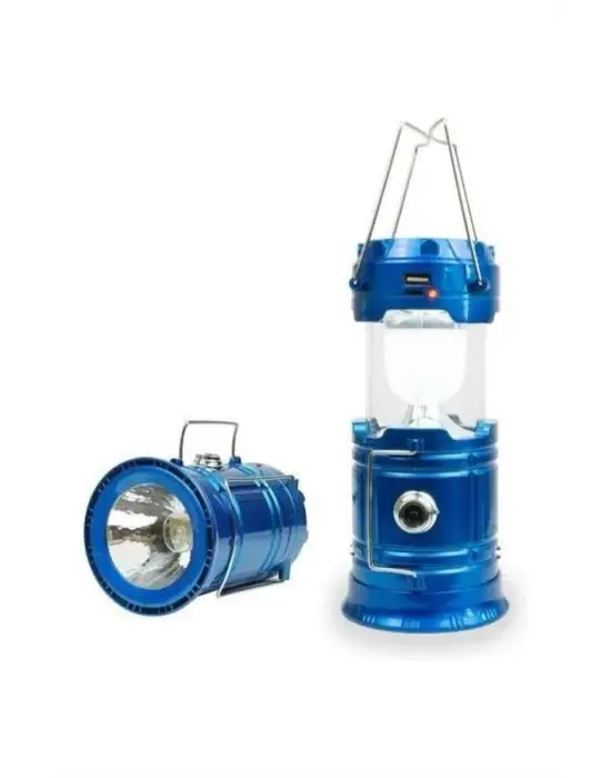 Kamp Lambası El Feneri Askılı Büyük Boy Usb Şarjlı Işıldak