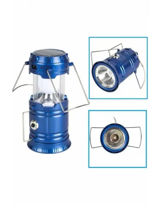 Kamp Lambası Güneş Enerjili Led Lamba Işıldak Şarjlı Powerbank Özellikli