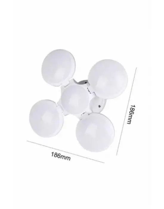 Kamp Lambası Güneş Enerjili Solar 5 Kanatlı Katlanır Lamba Karavan