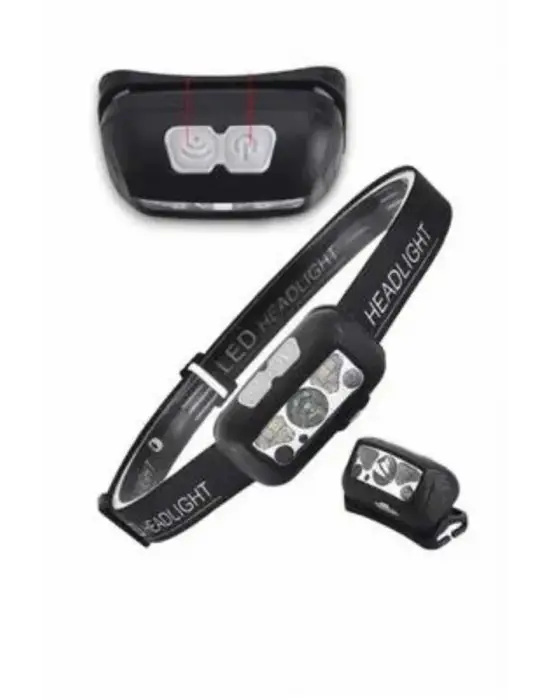 Kamp Lambası Kafa Feneri Kafa Lambası Ayarlanabilir Sensörlü Şarjlı