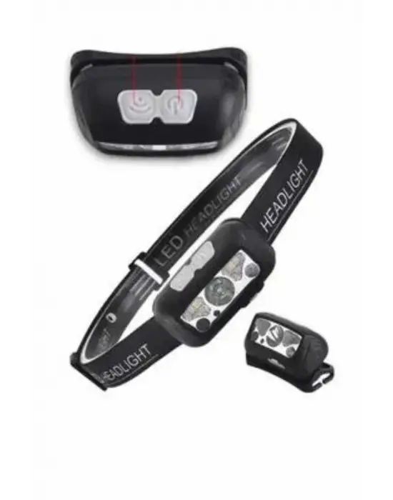 Kamp Lambası Kafa Feneri Kafa Lambası Ayarlanabilir Sensörlü Şarjlı