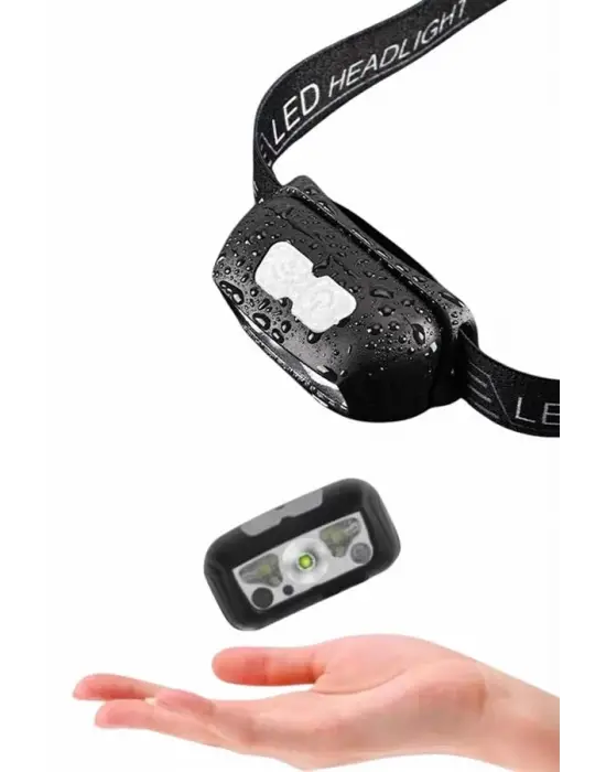 Kamp Lambası Kafa Feneri Kafa Lambası Ayarlanabilir Sensörlü Şarjlı