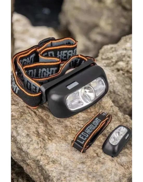 Kamp Lambası Led Işık Kafa Lambası Balıkçı Lambası Ayarlanabilir