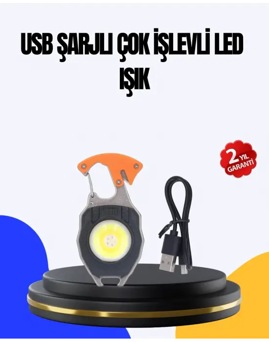 Kamp Ve Doğa Yürüyüşü İçin Çok Fonksiyonlu Fener