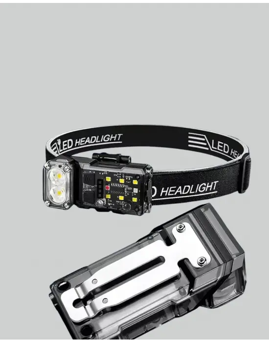 Kamp Ve Outdoor İçin Led Far 10 Saat Pil Sensörlü Manyetik