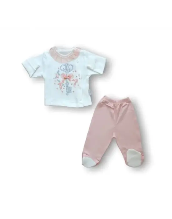 Şık Kanaviçe Nakışlı 5li Zıbın Takımı