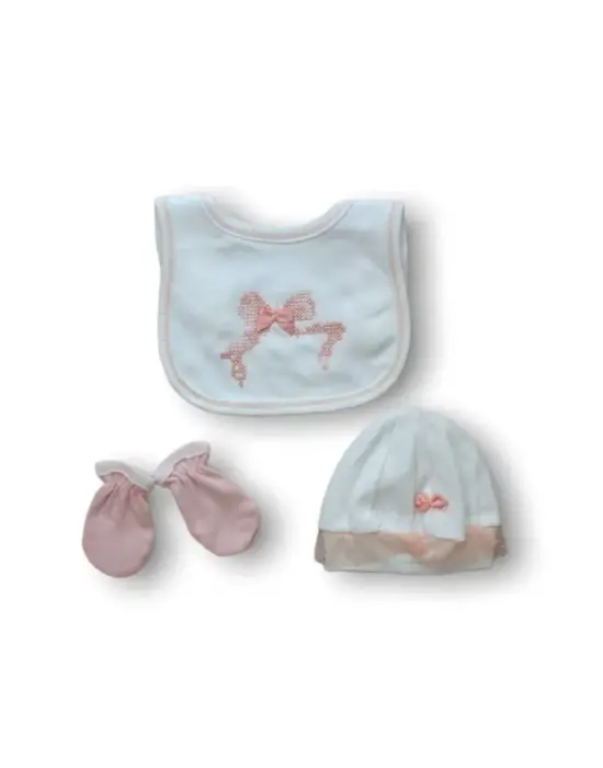 Şık Kanaviçe Nakışlı 5li Zıbın Takımı