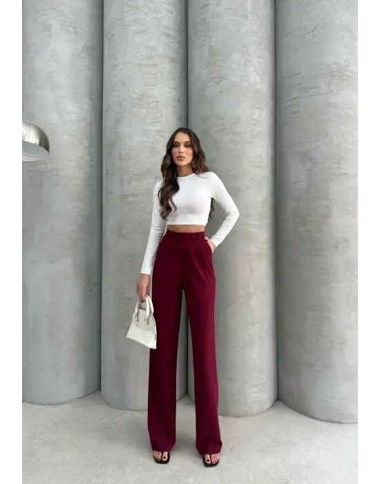 Omarı Trendy ve Şık Kancalı Pantolon Modeli