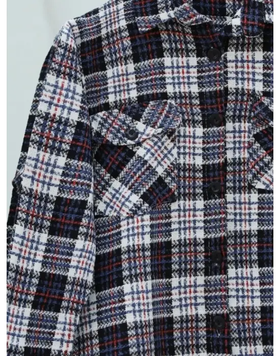 Kapaklı Cepli Tüvit Gömlek   -Laci