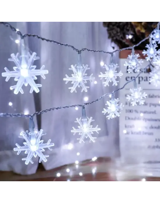 Kar Tanesi Tasarımlı 20 Led Usb Aydınlatma