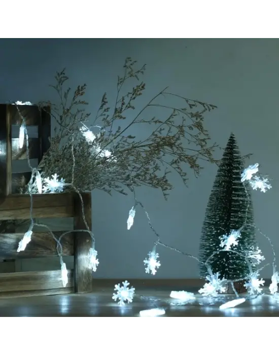 Kar Tanesi Tasarımlı 20 Led Usb Aydınlatma