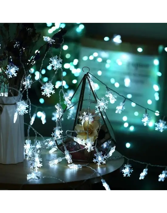 Kar Tanesi Tasarımlı 20 Led Usb Aydınlatma