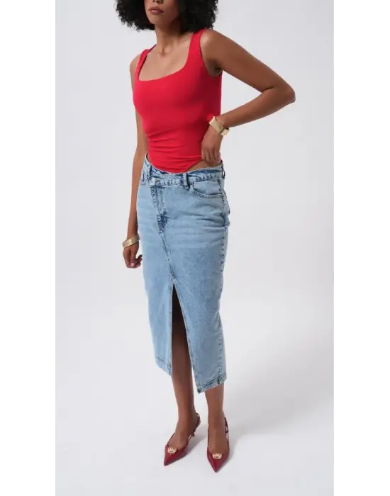 Omarı Kadın Kışlık Askılı Bodysuit