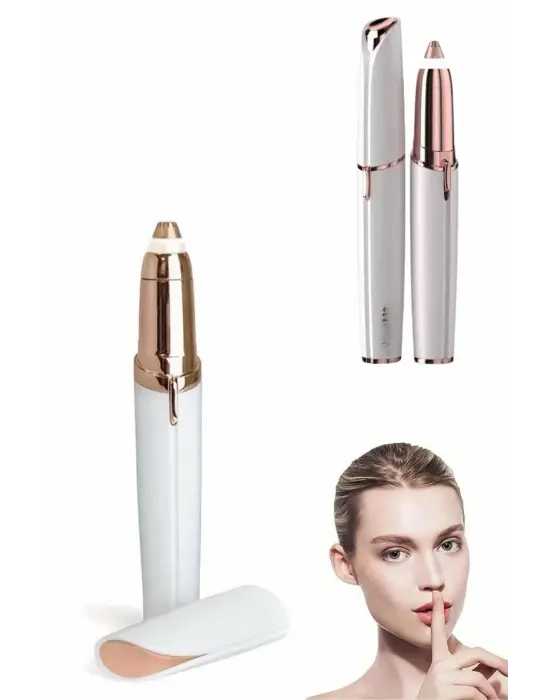 Kaş Bıyık Epilasyon Aleti İnce Uçlu Yüz Için Tüy Alıcı Pilli