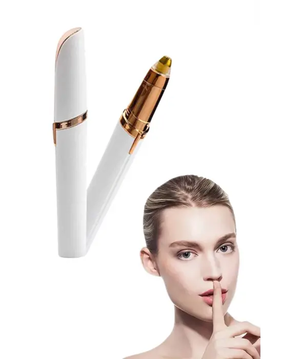 Kaş Bıyık Tüy Epilasyon Aleti Pilli Yüz Kaş Epilatör Kıl Tüy Alma Epilasyon