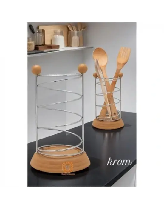 Kaşıklık Kepçelik Stant KROM