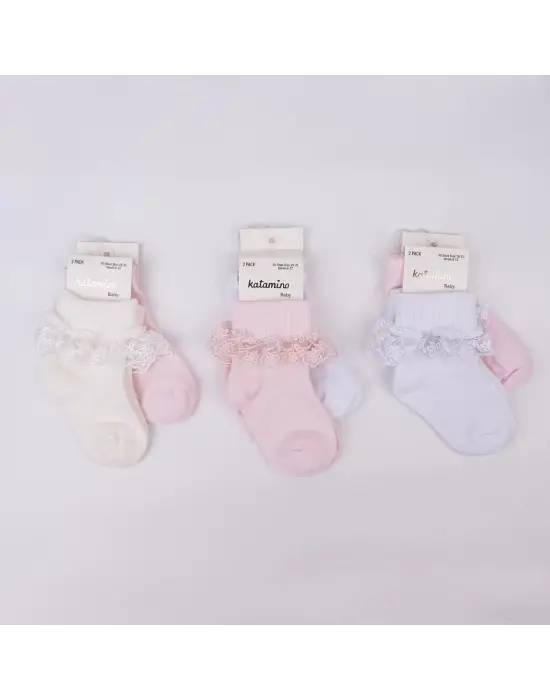 Omarı Renkli Bebek Soket Çorap Seti