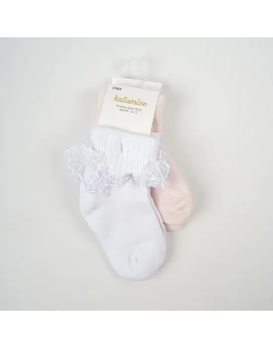 Omarı Renkli Bebek Soket Çorap Seti