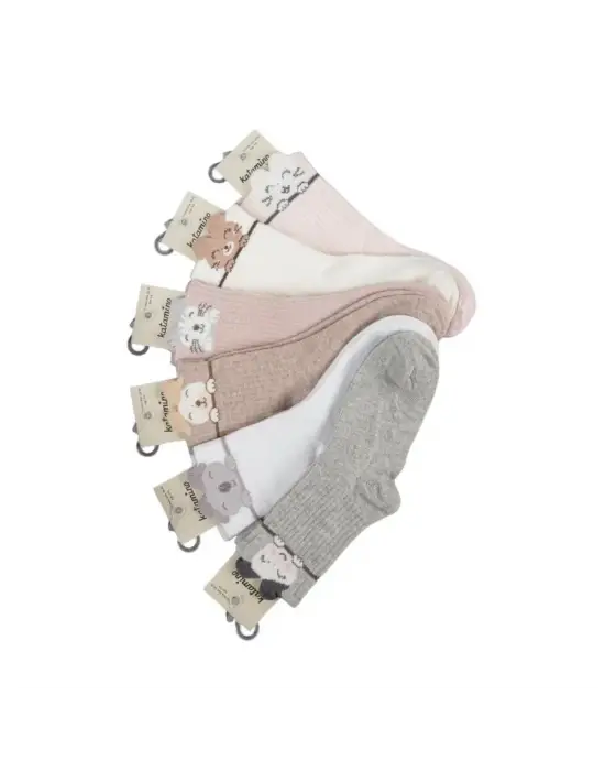 Katamino Kırpık 3dli Kız Soket Çorap K21027 Asorti