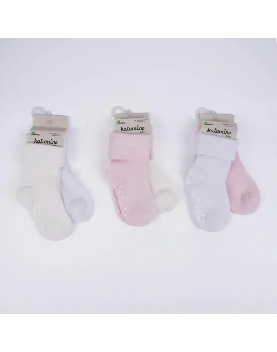 Omarı Yumuşak Kumaşlı Bebek Kız Soket Seti K44091