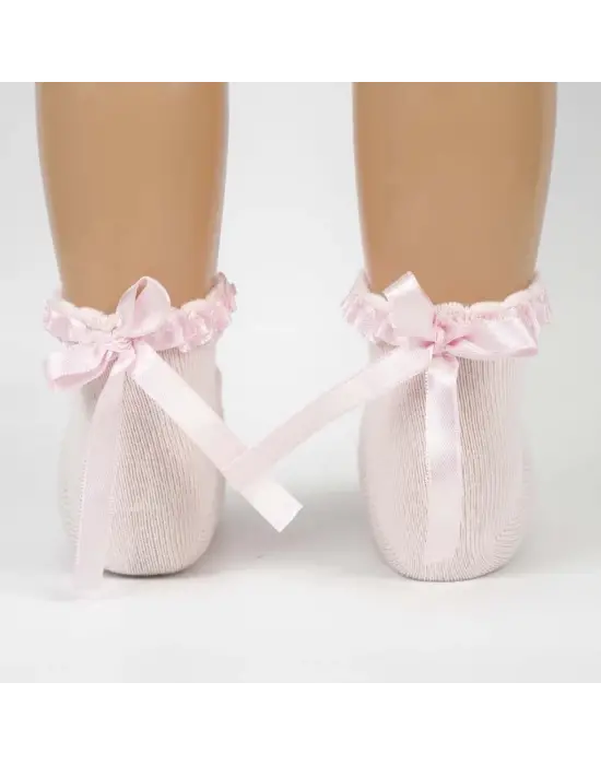 Omarı Renkli Geometrik Desenli Bebek Soket Çorap