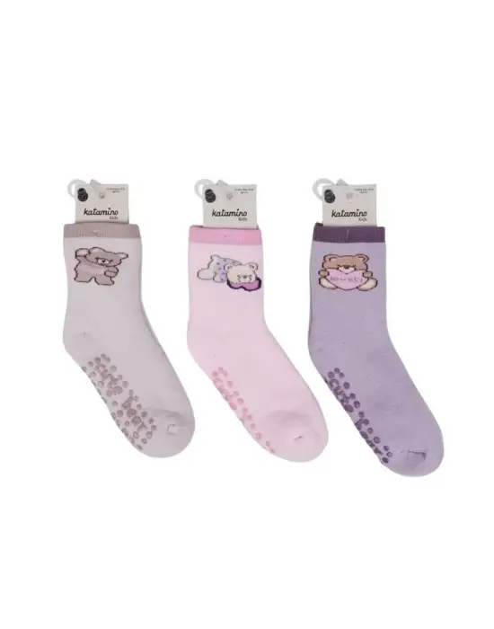 Katamino Riva Absli Kız Havlu Soket Çorap 250239 Asorti