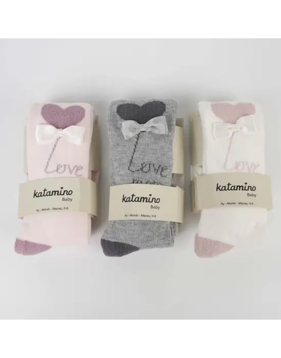 Omarı Yumuşak ve Renkli Bebek Külotlu Çorap Asortisi