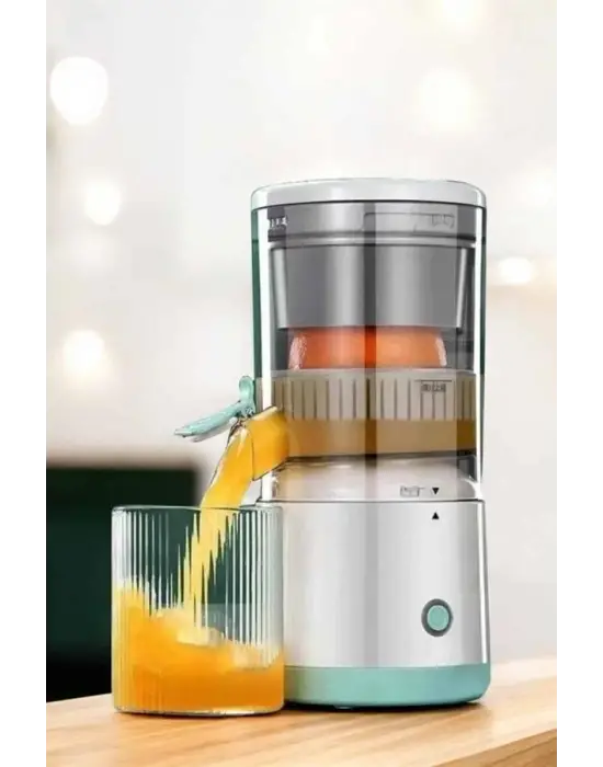 Katı Meyve Sıkacağı Taşınabilir Usb Şarjlı Pratik Paslanmaz Çelik Bıçaklı