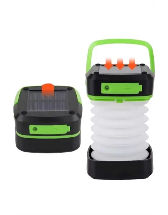 Omarı Pratik Katlanabilir Kamp Lambası Şarjlı Solar Aydınlatma