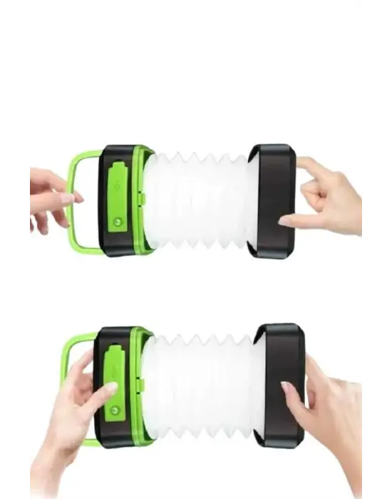 Katlanabilir Kamp Lambası Akordiyon Lamba Şarjlı 3 Kademeli Solar