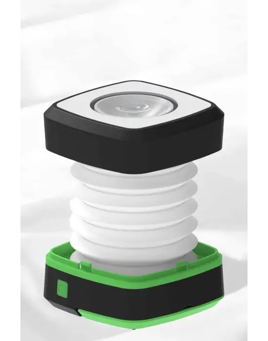 Katlanabilir Kamp Lambası Solar Fener Görünümlü 3 Kademeli Şarjlı