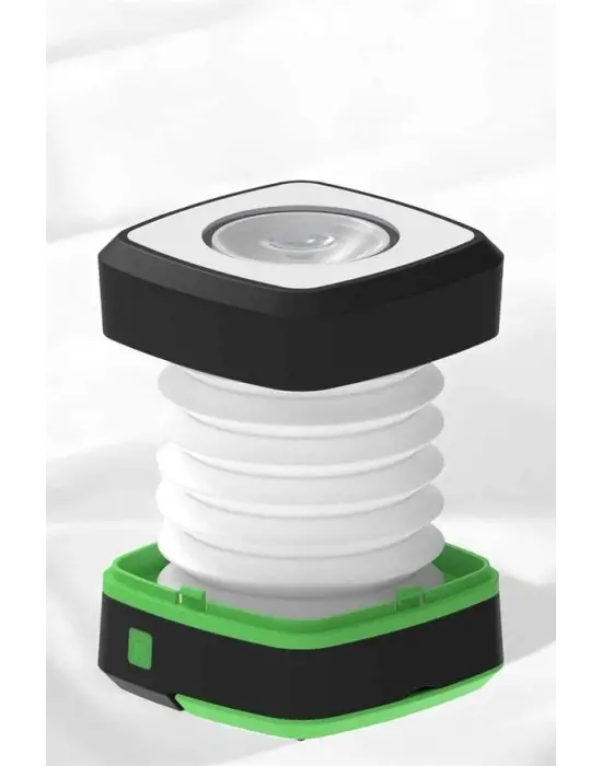 Katlanabilir Kamp Lambası Solar Fener Görünümlü 3 Kademeli Şarjlı