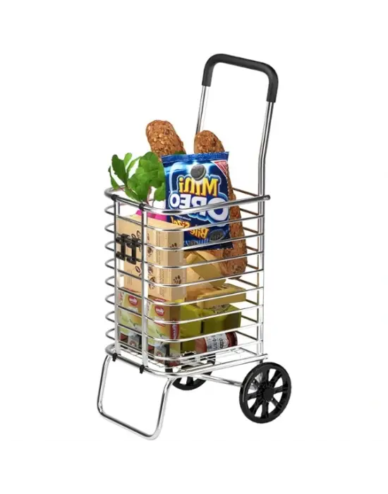 Katlanabilir Taşınabilir Alışveriş Ve Taşıma  Arabası