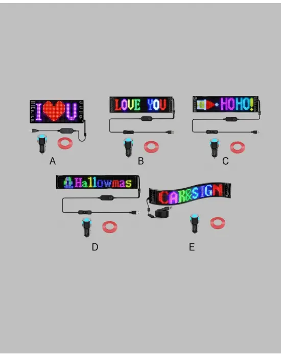 Kayan Yazı Destekli Rgb Led Reklam Paneli Usb İle Kolay Kurulumlu