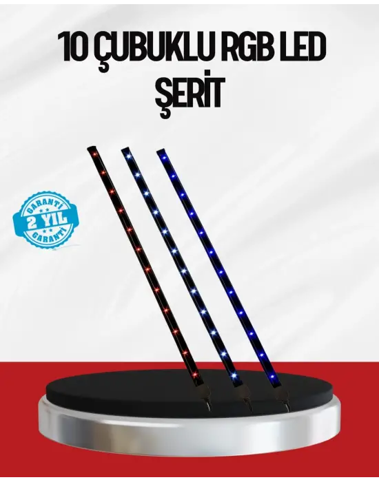Kayan Yıldız Led Aydınlatma 10 Çubuk Dış Mekan Uyumlu